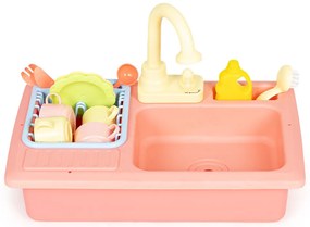 Chiuvetă de bucătărie umplută cu apă cu robinet 12 jucării suplimentare pentru copii