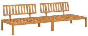 3209433 vidaXL Set canapele mijloc paleți de grădină 2 buc. lemn masiv acacia