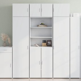 vidaXL Dulap înalt, alb, 70x42,5x185 cm, lemn prelucrat