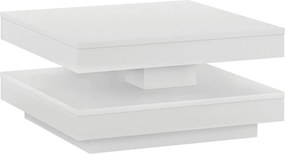 Masuta cafea MANDY, alb, 70x70x34 cm