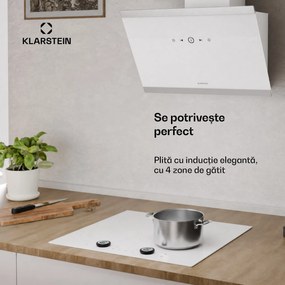 Klarstein Neotouch plită cu inducție | Modernă și puternică | 4 zone de gătit | 9 trepte | 7200 W | 60 cm