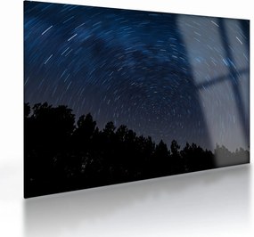 Tablou pe sticlă cu cerul nocturn (70x50 cm)
