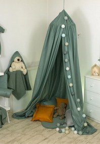 Baldachin suspendat multifunctional, Bumbac, 320x250 cm, Pure Verde Salvia