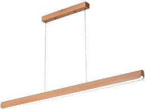 Lustră LED pe cablu LED/26W/230V 4000K 150 cm fag/lemn masiv