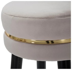 Scaun de bar gri deschis tapițat (înălțime șezut 74 cm) Paris – Mauro Ferretti