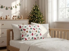 Fata de perna din bumbac HOLLY 50x70 cm, alb