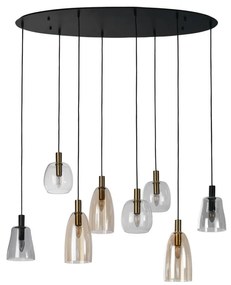 Lustra cu 8 pendule design modern Divine