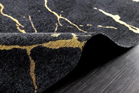 Covor negru cu aspect de marmura MARMOR 160x240cm