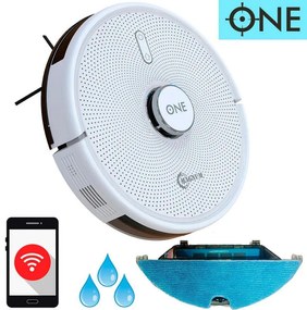 Aspirator robot MAGNUM ONE, Li-Ion 2600 mAh, 30 W, 2700 Pa, Curatare uscata si umeda, Filtrare în 3 etape, Wi-Fi, Control vocal, Alb