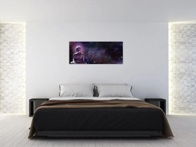 Tablou - Buddha cu florile vieții (120x50 cm)