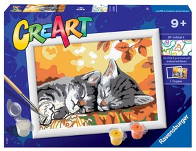 PICTURA PE NUMERE - PISICUTE SOMNOROASE - RAVENSBURGER (RVSPBN28932)