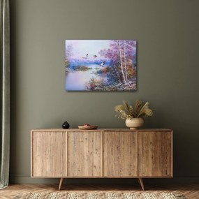 Tablou - Sosirea toamnei, pictură în ulei (70x50 cm)