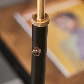 Endon 98748 - Lampadar FRANKLIN 1xE27/10W/230V alamă/negru