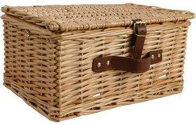 Arôme Coș de picnic pentru 4 persoane Natur, 40 x28 x 20 cm