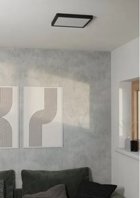 Eglo 901304-LED Plafonieră FUEVA LED/13W/230V 2700/4000/6500K 29x29cm neagră