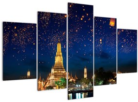 Tablou - Lampioane norocului, Bangkok (150x105 cm)