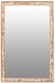 Oglinda dreptunghiulara cu rama din polistiren alba/maro/aurie Gilbert, 57,5cm (L) x 37,5cm (W) x 1,6cm (H)