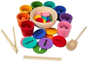 2Kids Toys - Set de bile, monede și pahăruțe, 8 culori