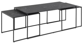 Set de măsuțe de cafea ALMA 3 buc. antracit