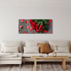 Tablou - cu buchet de flori (120x50 cm)