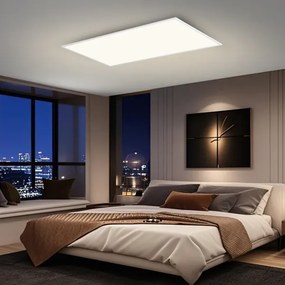 Brilagi - Plafonieră SLIMFRAME LED reglabilă cu dimmer/80W/230V 120x60 cm albă + telecomandă