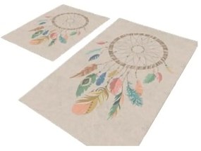 Covorașe de baie bej 2 buc. 60x100 cm – Mila Home