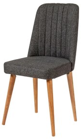 Scaun de sufragerie Stormi Anthracite și AtlanticPine