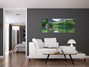 Tablou cu lac în munții Tatra (120x50 cm)