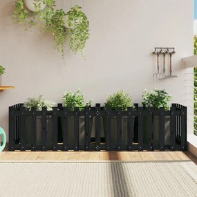 vidaXL Pat înălțat grădină design gard 200x50x50 cm lemn impregnat pin