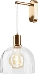 Aplică de perete VIVE 1xE27/15W/230V auriu