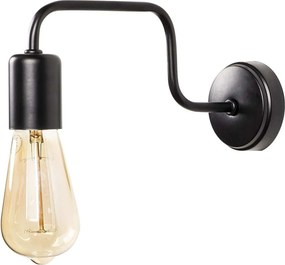 Lampa perete DENGE-3433, negru, metal, 4x28x11 cm