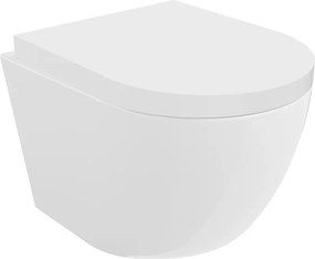 Mexen Lena vas WC Rimless cu capac de toaletă cu închidere lentă, durabil, duroplast, alb lucios - 30220200