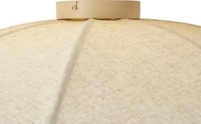 Plafonieră Japandi bej din material textil 70 cm - Haru