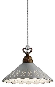 Lustra, Pendul rustic fabricat manual diametru 30cm Fiori di Pizzo 065.08.OC