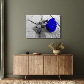 Tablou - Trandafir albastru (90x60 cm)