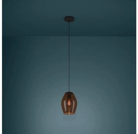 Lustră pe cablu Eglo 390159 ESTANYS 1xE27/40W/230V maro