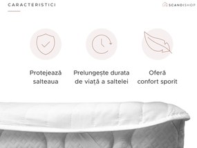 Protectie saltea impermeabila matlasata pentru patut 70 x 140 cm