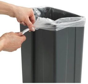 WENKO 54903100 - Coș montabil pe ușă, 26x36,5 cm, gri/argintiu