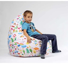 Fotoliu Nirvana Hobbit Pufrelax, Material Textil - Cranberry