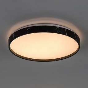 Rabalux 71517-LED Plafonieră cu dimmer TERESIA 24W/230V 3000-6500K Ø 38 cm neagră + telecomandă