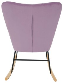 Scaun balansoar design, roz, KEMARO