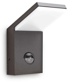 Aplica perete exterior neagra Ideal-Lux Style ap sensor 4000k- 221519