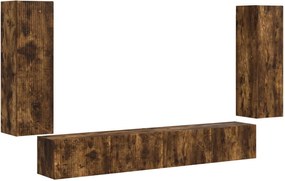 vidaXL Set Dulap pentru Televizor Montat pe Perete 4 pcs Lemn compozit