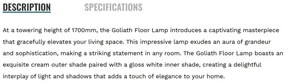 Lampadar/Lampa de podea cu brat articulat Goliath