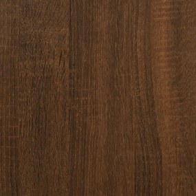 Birou de colt, stejar maro, 145x100x76 cm, lemn prelucrat Stejar brun