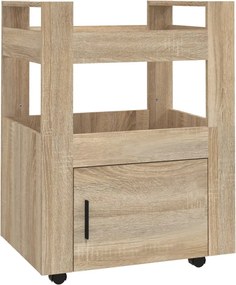 vidaXL Cărucior de bucătărie stejar sonoma 60x45x80 cm lemn prelucrat