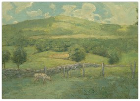 Tablou pe sticlă - Julian Alden Weir, Obweebetuck, reproducere (70x50 cm)