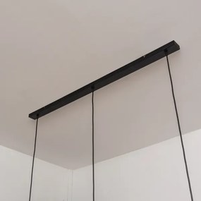 Candelabru suspendat pe cablu SOLANO 3xE27/15W/230V negru/crom lucios