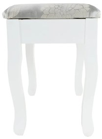 Măsuță decorativă cu scaun LINET NEW, albă