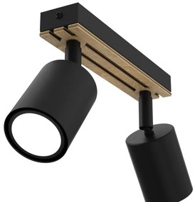 Spot TERRA 2xGU10/8W/230V negru